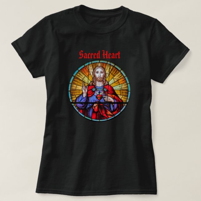 Camiseta Sagrado Corazón de Jesús T-Shirt (Diseño del anverso)