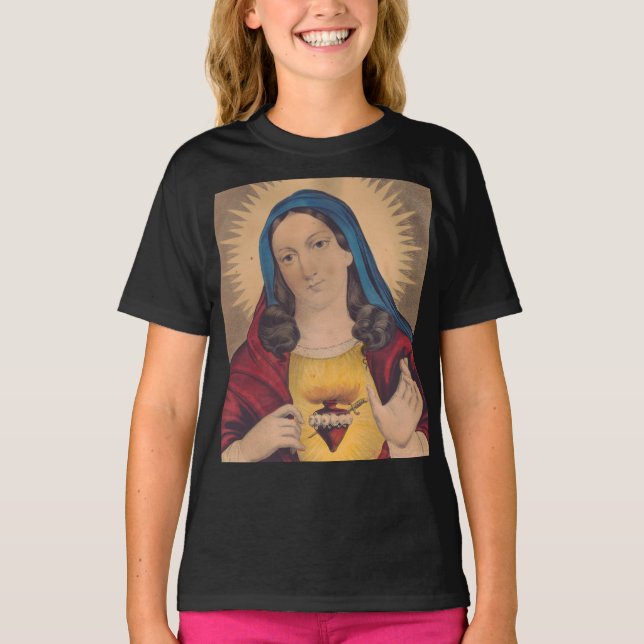 Camiseta Sagrado Corazón de María (Anverso)