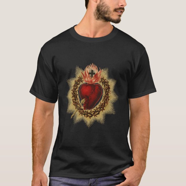 Camiseta Sagrado Corazón En La Corona De Los Espíritus (Anverso)