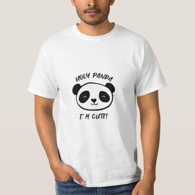 Camiseta ¡sagrado panda, soy lindo! (Anverso)