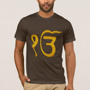 Camiseta sagrado símbolo religioso de ek-onkar gurdwara sik