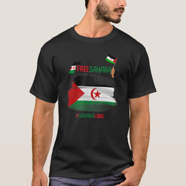 Camiseta Sahara Libre de Sahara Occidental Sahrawi (Anverso)