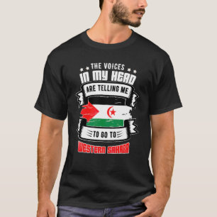 Camiseta Sahara Occidental En Mi Cabeza