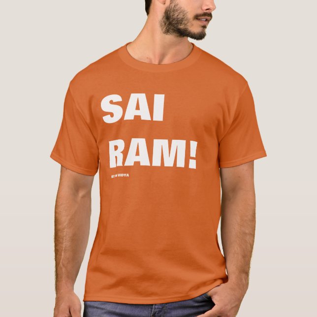 Camiseta SAI RAM! By ATMA VIDYA (Anverso)
