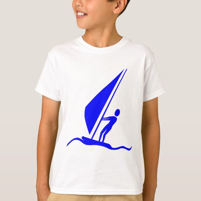 Camiseta Sailboarding - Azul (Anverso)