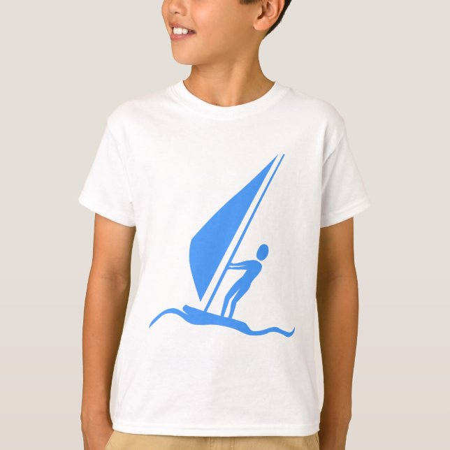 Camiseta Sailboarding - Baby Blue (Anverso)