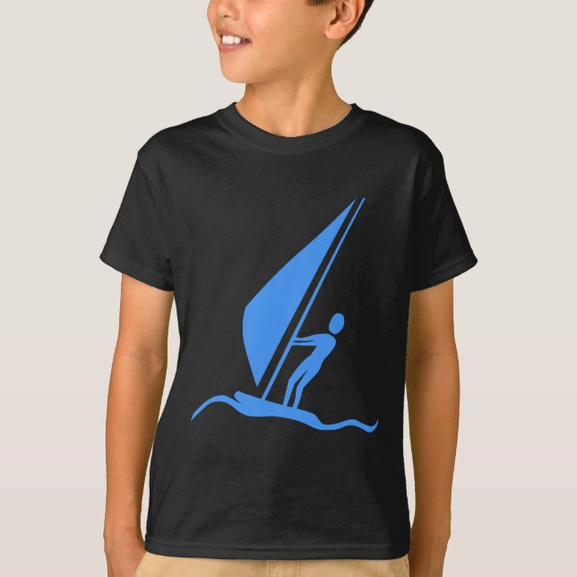 Camiseta Sailboarding - Baby Blue (Anverso)