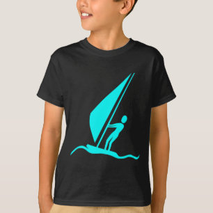 Camiseta Sailboarding - Cyan