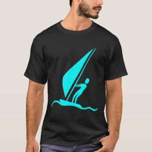 Camiseta Sailboarding - Cyan