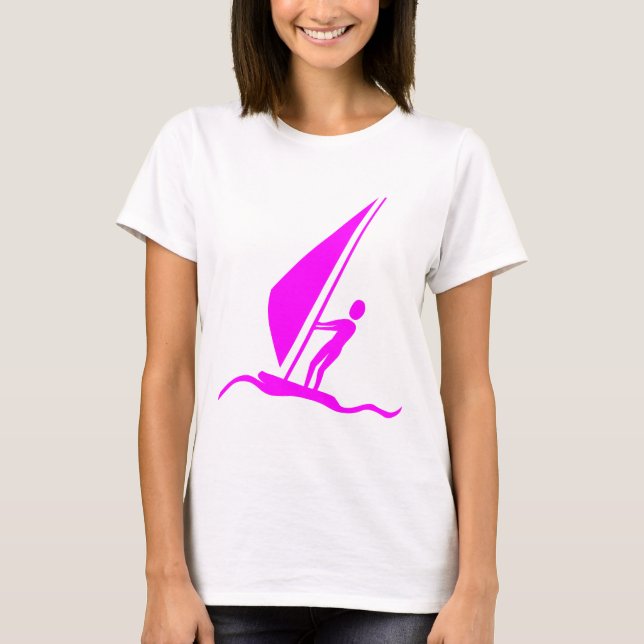 Camiseta Sailboarding - Magenta (Anverso)