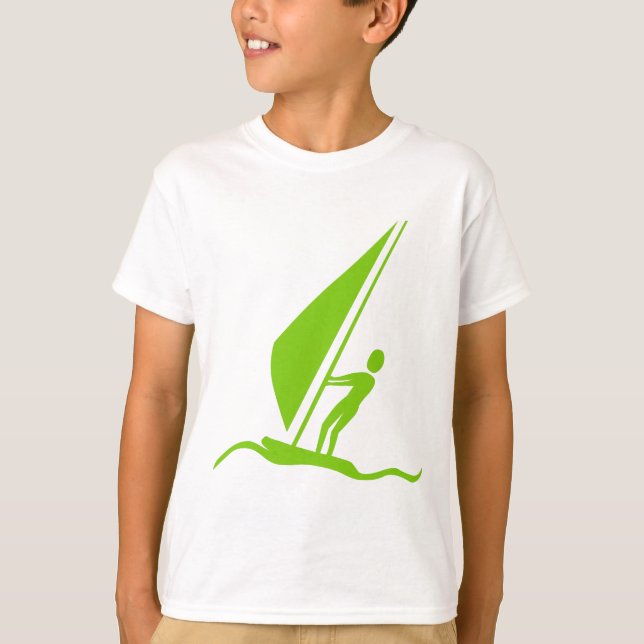 Camiseta Sailboarding - Martian Green (Anverso)