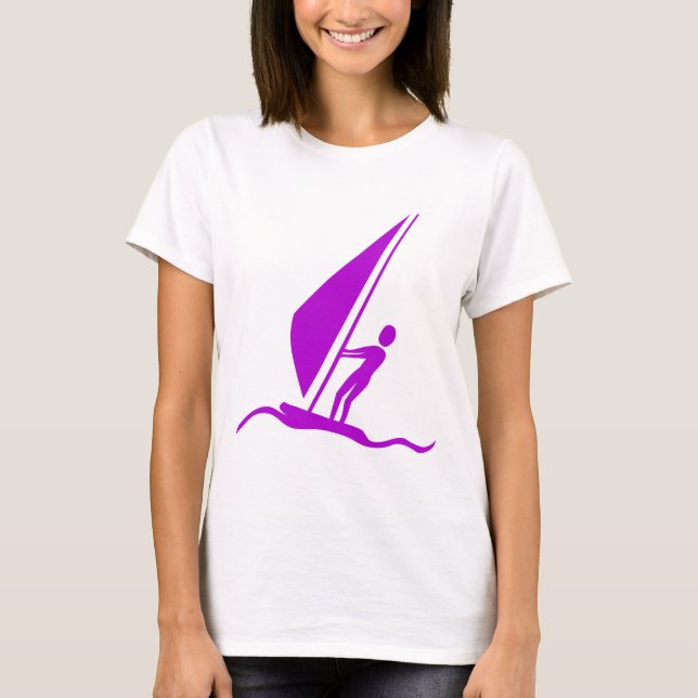 Camiseta Sailboarding - Púrpura (Anverso)
