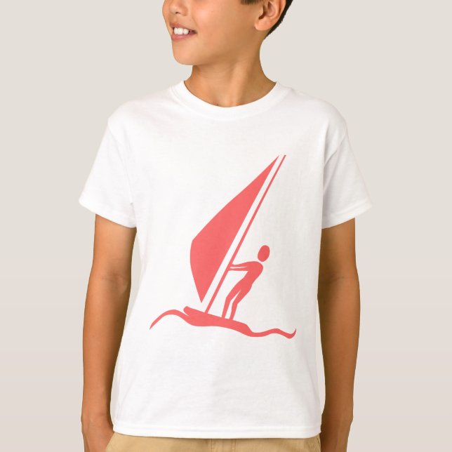 Camiseta Sailboarding - Rosa tropical (Anverso)