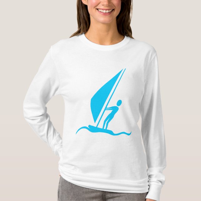 Camiseta Sailboarding - Sky Blue (Anverso)