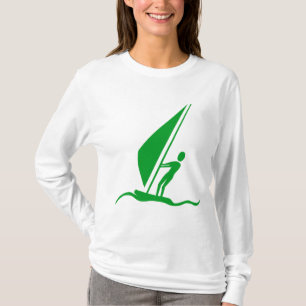 Camiseta Sailboarding - Verde de hierba