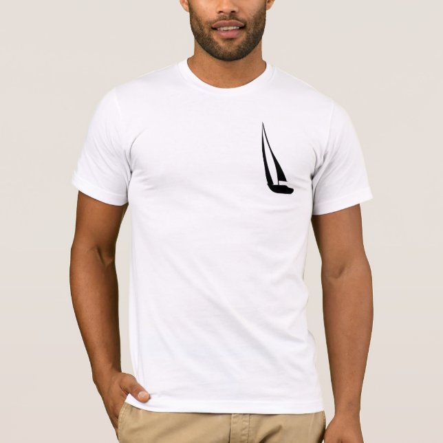 Camiseta Sailboat Mens White (Anverso)