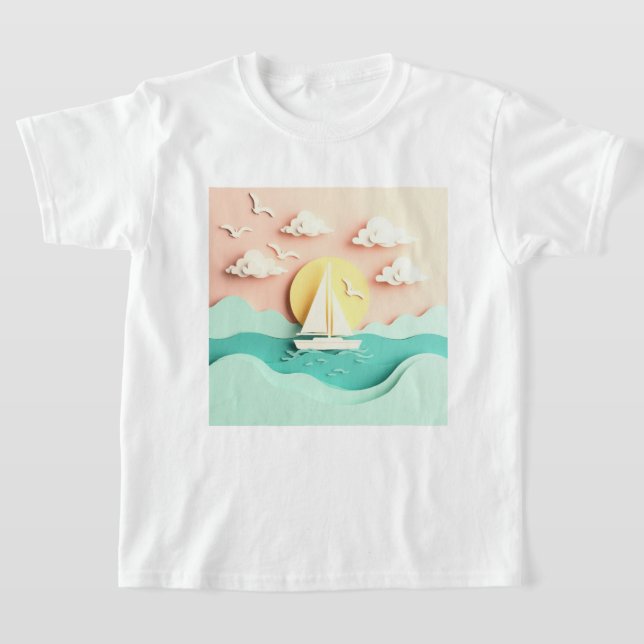 Camiseta Sailboat on the Sea (Distribución)