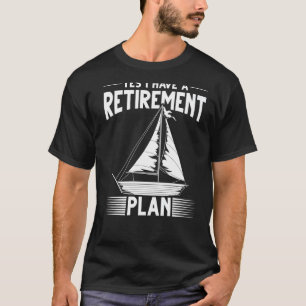 Camiseta Sailboat Skipper Retirada Sailor Sailin