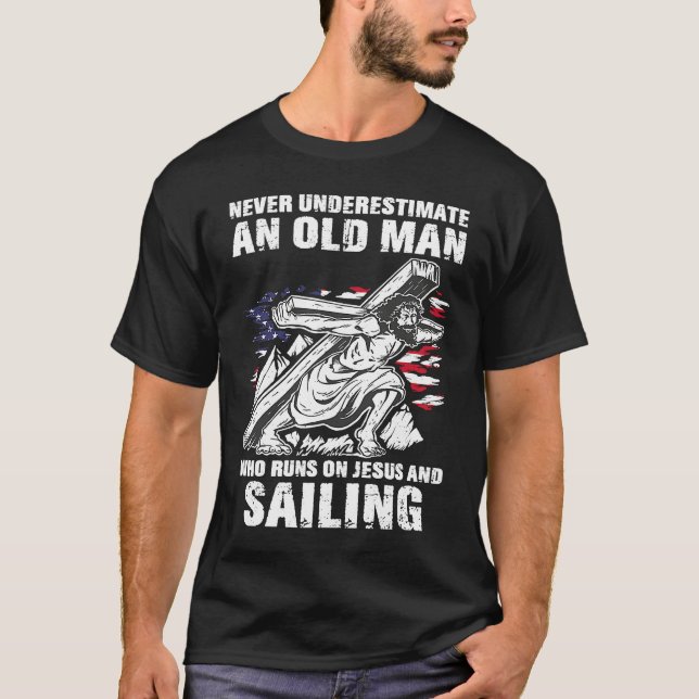 Camiseta Sailing Dad Christian Sail Grandpa (Anverso)