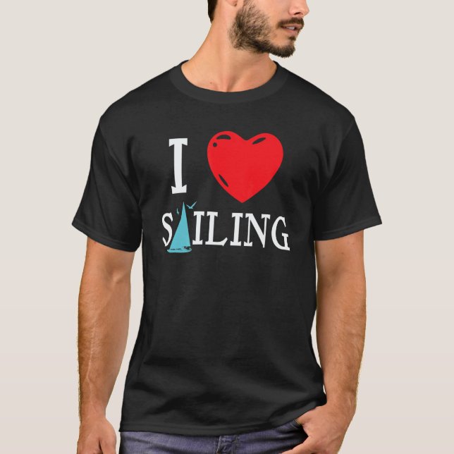 Camiseta Sailing Love Skipper Sailboat Boat Boating Regatta (Anverso)