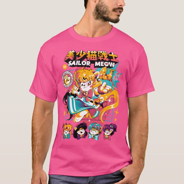 Camiseta Sailor Meow (Anverso)
