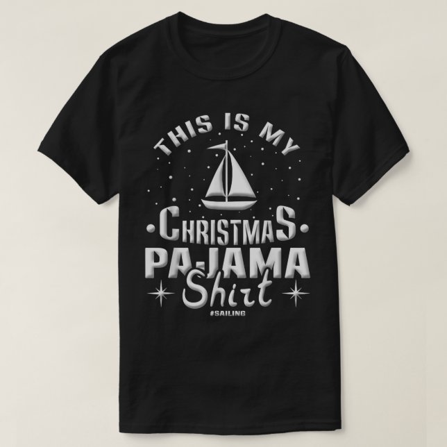 Camiseta Sailor Xmas Estos Son Mis Navidades Pajama Vela Ch (Diseño del anverso)