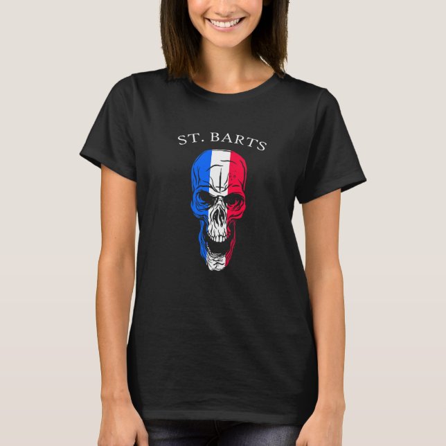 Camiseta Saint Barthelemy Skull St Barts (Anverso)