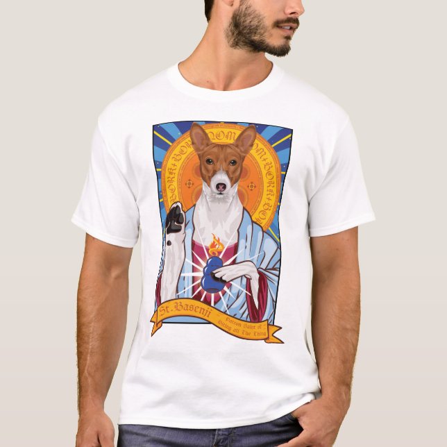Camiseta Saint Basenji Dog T-Shirt (Anverso)