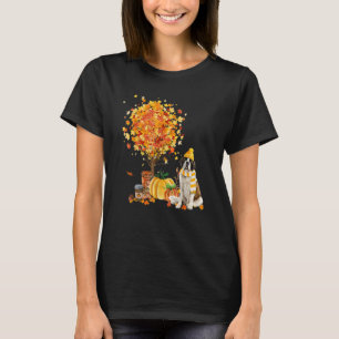 Camiseta Saint Bernard Dog Silhouette Pumpkin Autumn Gracia