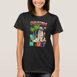 Camiseta Saint Bernard En Santa Hat Navidades De Gafas De S