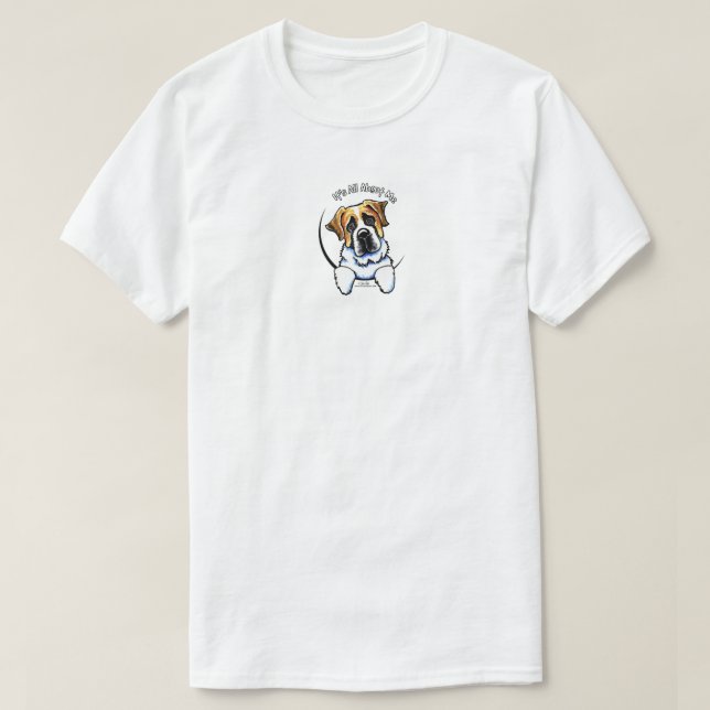 Camiseta Saint Bernard es todo sobre mí (Diseño del anverso)