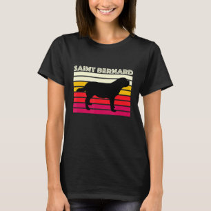 Camiseta Saint Bernard Retro Dog Mom Dad Vintage Saint Bern