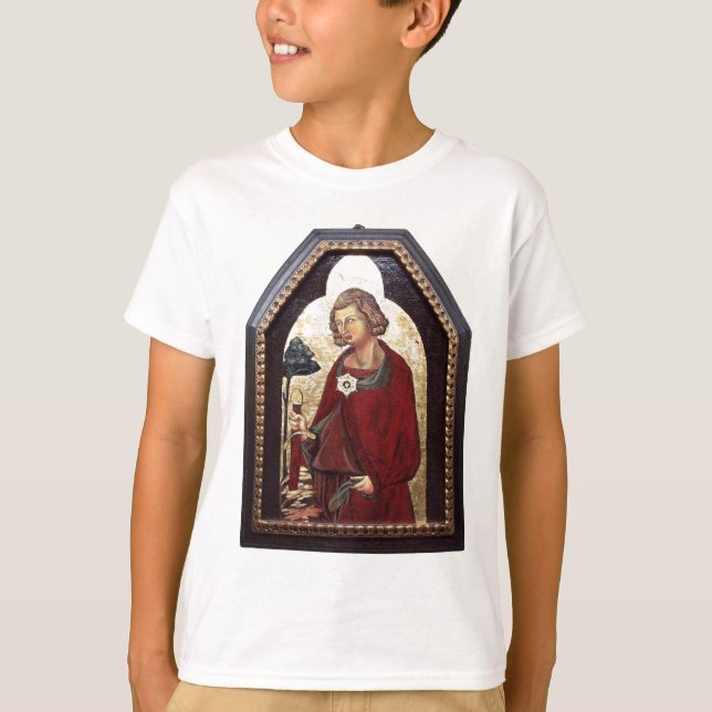 CAMISETA SAINT GALGANO / LEYENDA DE LA ESPADA EN LA ROCA (Anverso)