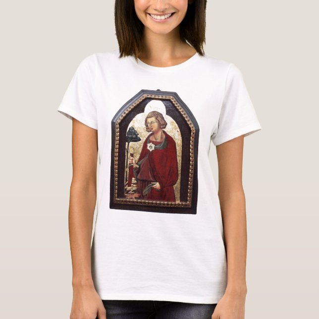 CAMISETA SAINT GALGANO / LEYENDA DE LA ESPADA EN LA ROCA (Anverso)