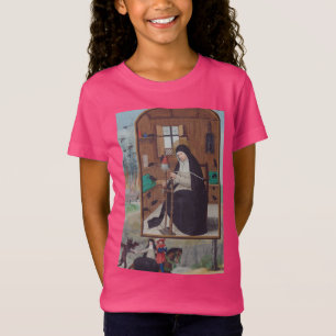 Camiseta Saint Gertrude de Helfta por Simon Bening