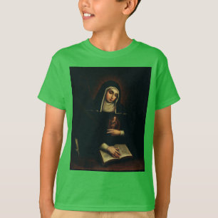 Camiseta Saint Gertrude la gran benedictina alemana