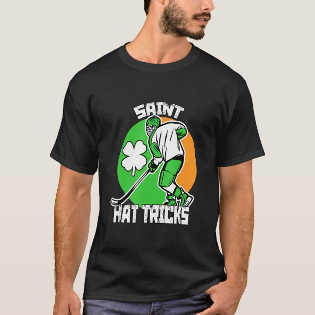 Camiseta Saint Gorra Tricks Hockey Shamrock St patricks Sun (Anverso)