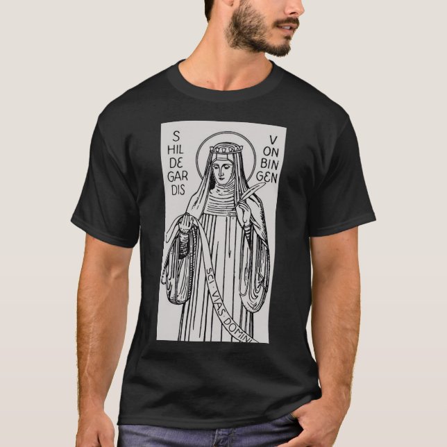 Camiseta Saint Hildegard de Bingen Benedictine abbess (Anverso)