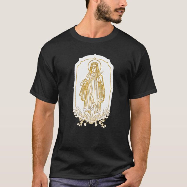Camiseta Saint Hildegard De Bingen Scivias Místico Católico (Anverso)