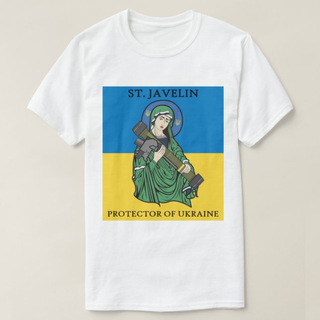 Camiseta Saint Javelin - Protector de Ucrania (Diseño del anverso)