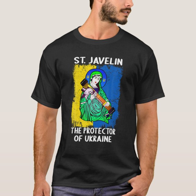 Camiseta Saint Javelin Protector Of Ukraine Support Ukraine (Anverso)