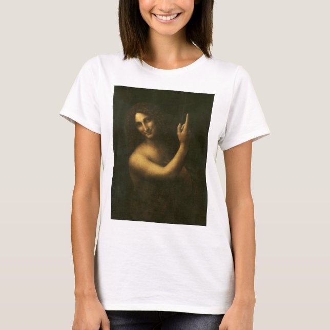 Camiseta Saint John the Baptist by Leonardo da Vinci (Anverso)
