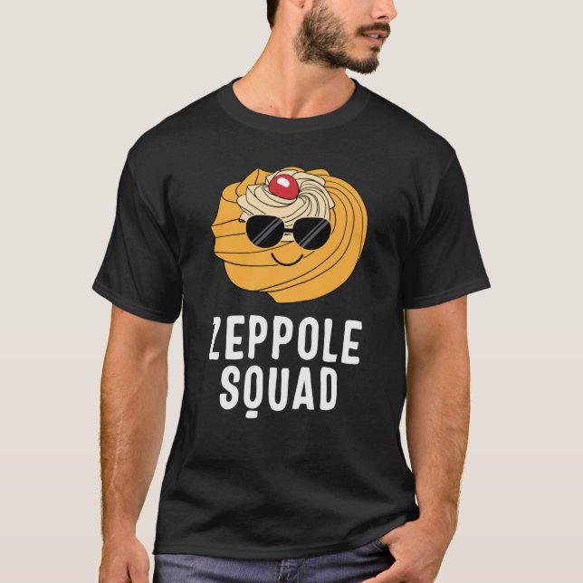 Camiseta Saint Joseph's Day Zeppole Squad Sunglasses Italia (Anverso)