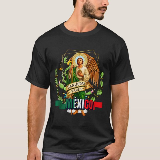 Camiseta Saint Jude Thaddeus Mexico Catholic For Proud Mexi (Anverso)