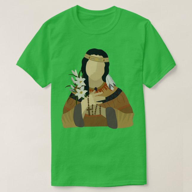 Camiseta Saint Kateri Tekakwitha (Diseño del anverso)