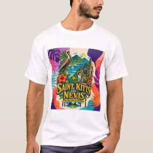 Camiseta Saint Kitts y Nevis Las buenas vibras tienen una d