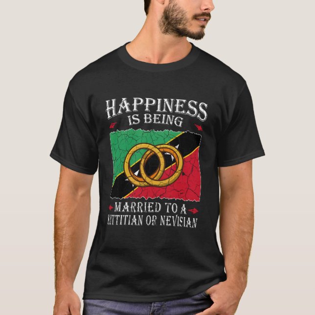 Camiseta Saint Kitts Y Nevis Matrimonió A Kittitian O Nevis (Anverso)
