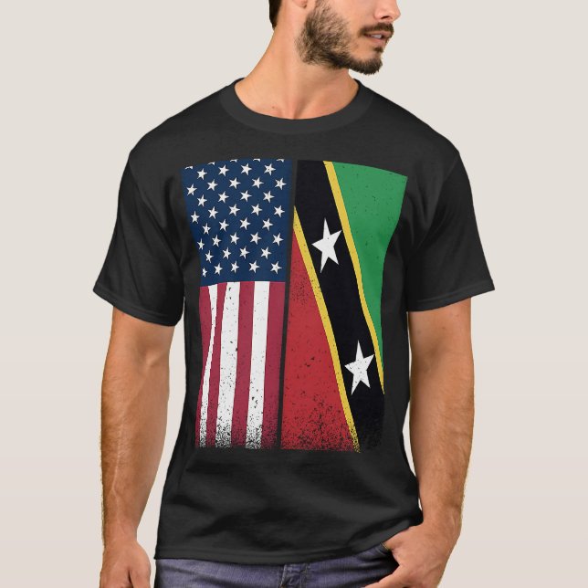 Camiseta Saint Kitts Y Nevis Saint Kitts Y Nevis Ameri (Anverso)