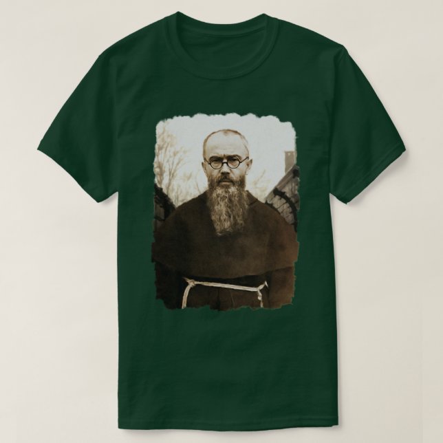 Camiseta Saint Maximilian Kolbe (Diseño del anverso)