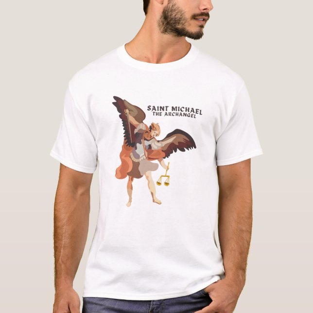 Camiseta Saint Michael The Archangel Prayer Catholic Tradit (Anverso)